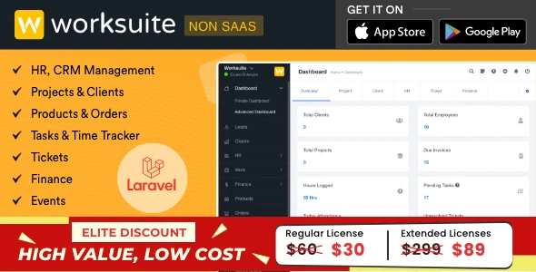 WORKSUITE – HR, CRM and Project Management